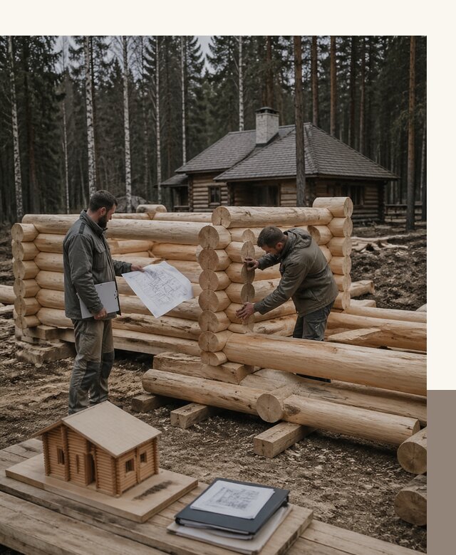Проектирование и строительство домов из бревна в Железногорске
